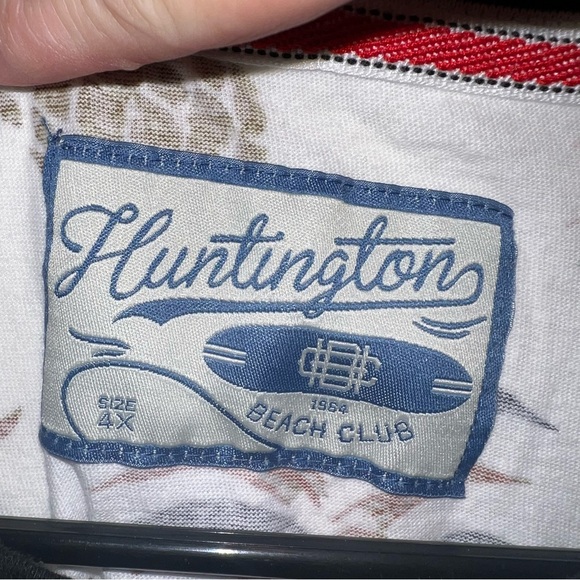 Huntington Beach Club Pineapple Short Sleeved T-Shirt - Size 4X - Tropical Shirt - Picture 4 of 4